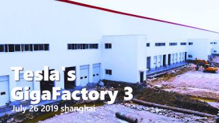 (July 26 2019）Tesla Gigafactory 3 in Shanghai Construction Update 4K 上海特斯拉超级工厂3建造进度更新